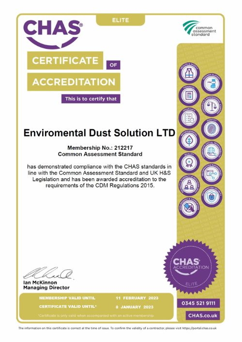 EDS - CHAS Certificate of Accreditation